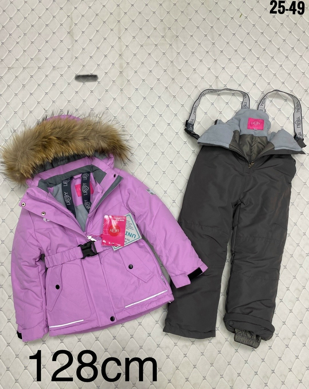 зимняя одежда для девочек,зимние комплекты для девочек,зимние костюмы для девочек,фиолетовый зимний костюм для девочки d100,зимний костюм