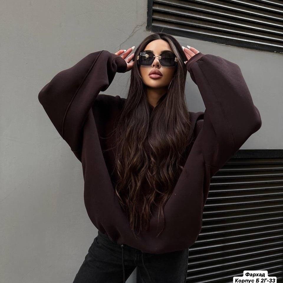 худи оверсайз,худи оверсайз с капюшоном теплая с начесом,теплое худи женское в шоколадном цвете,худи оверсайз с капюшоном,свитшот с капюшоном