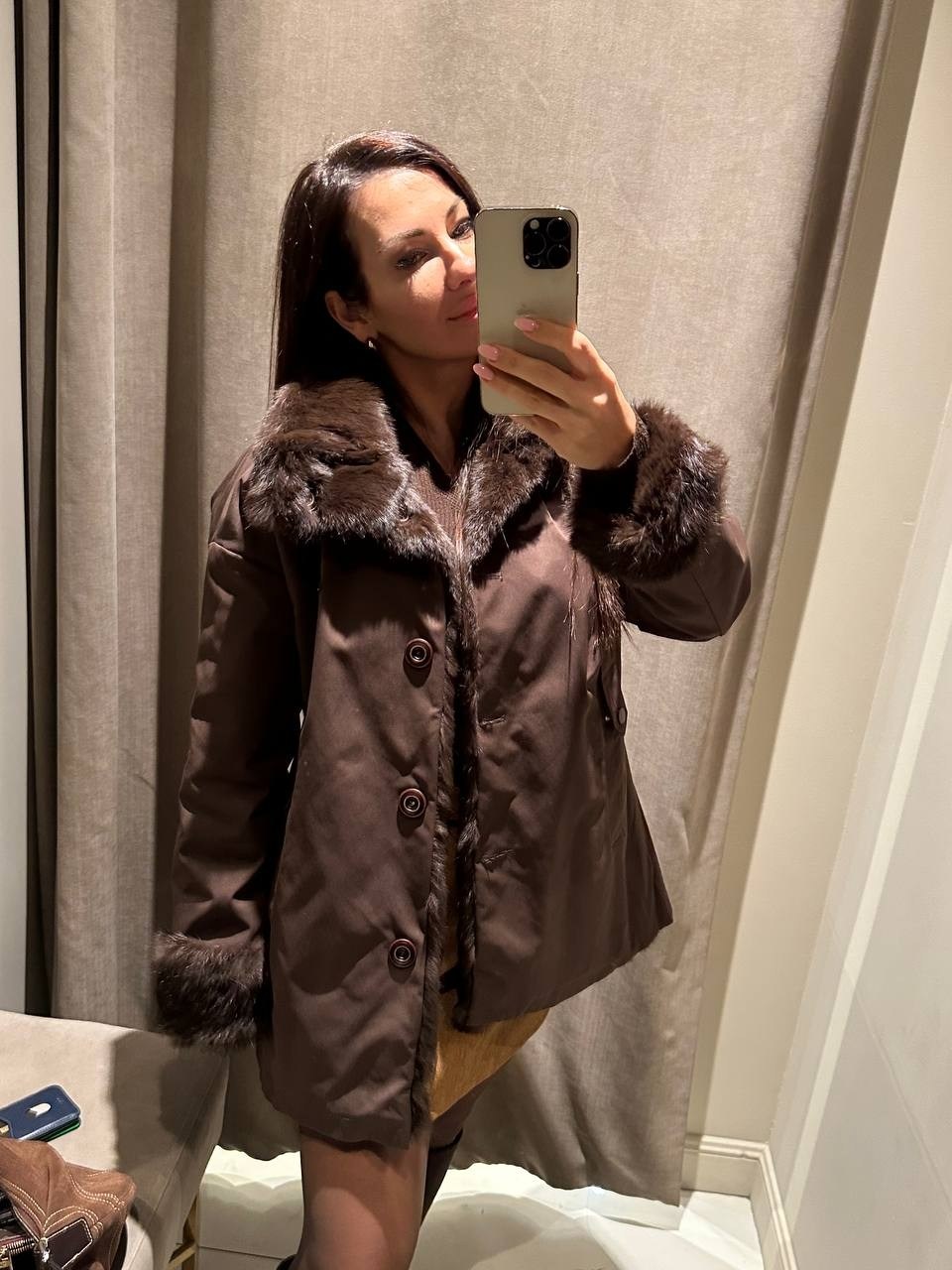 пальто на меху,пальто женское на меховой подстежке,стильная куртка,дубленка женская,полупальто