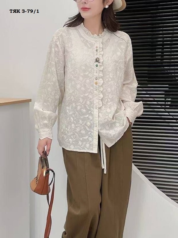 блузка винтажная,блузка с вышивкой,рубашка женская,женская корейская модная кружевная рубашка на пуговицах с вышивкой,женская блузка