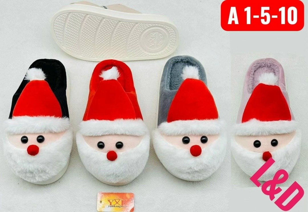 новогодние тапочки,рождественские тапочки санта-клауса,зимние домашние теплые плюшевые тапочки санта-клауса,тапочки домашние новогодние теплые санта-клаус,тапочки зимние