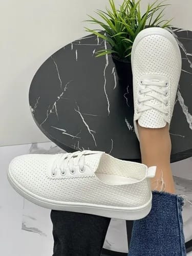 ,кеды женски,женские кеды,кеды саламандер женские с перфорацией,кеды белые