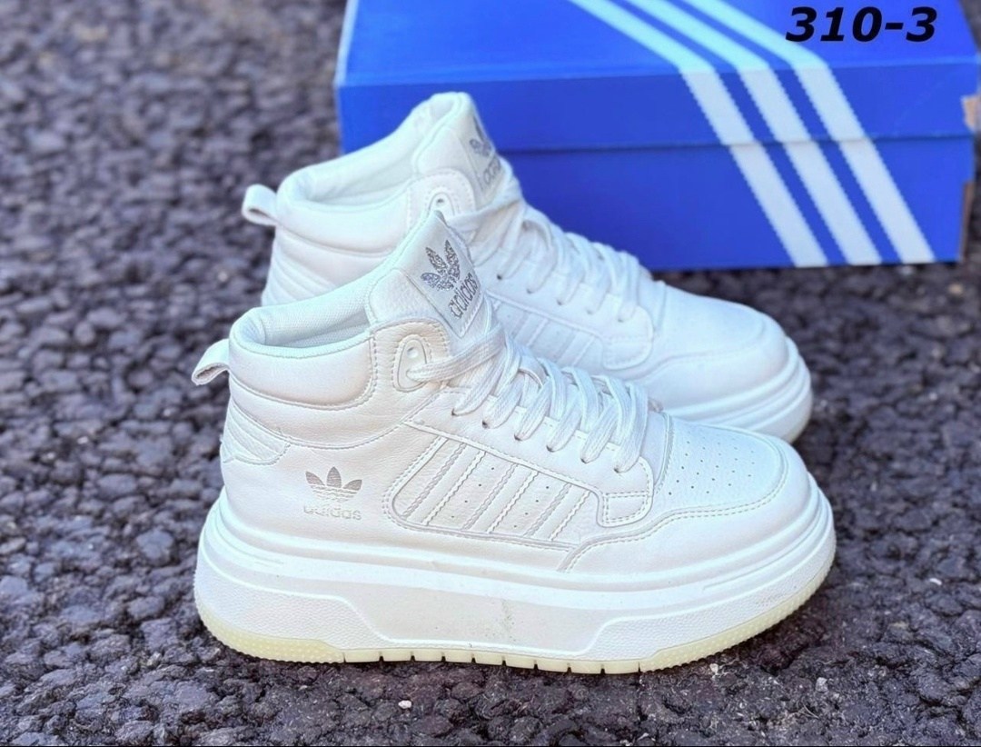 кроссовки женские adidas,,кроссовки adidas,кроссовки женские,женские кроссовки зима 8542-6 белые