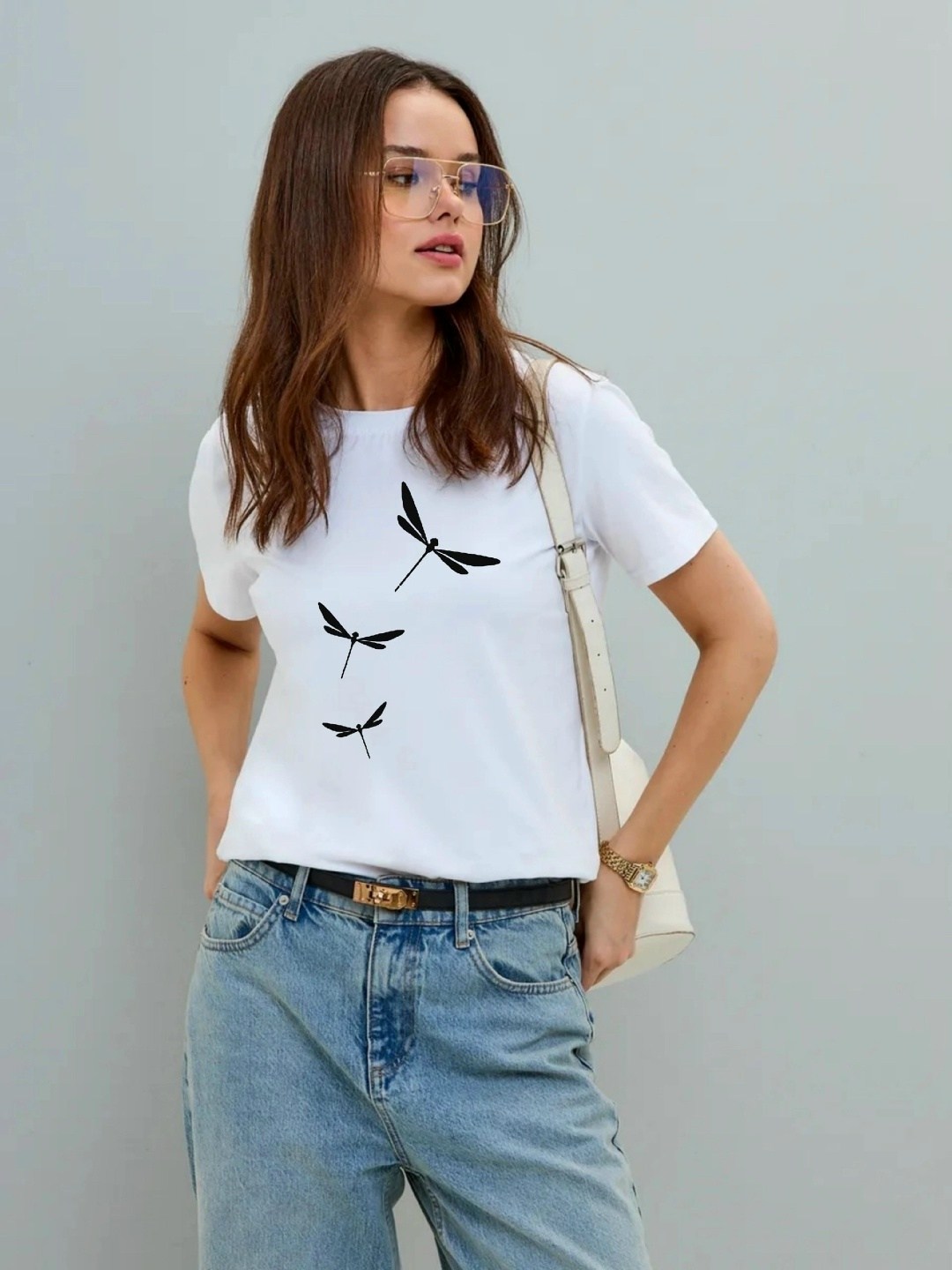 женская футболка,футболка женская с самолетом,женская белая футболка,базовая белая футболка,базовая женская футболка