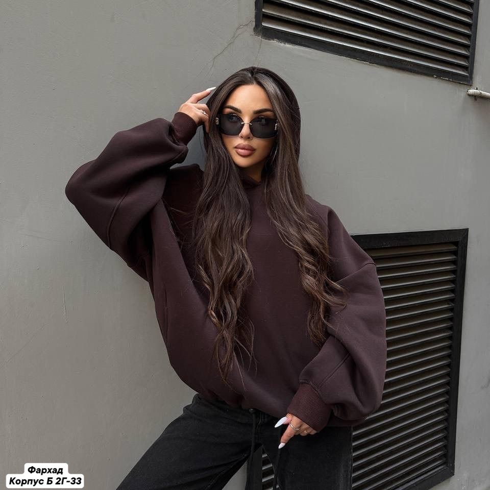 толстовка оверсайз,худи оверсайз,худи оверсайз с капюшоном теплая с начесом,теплое худи женское в шоколадном цвете,худи оверсайз с капюшоном