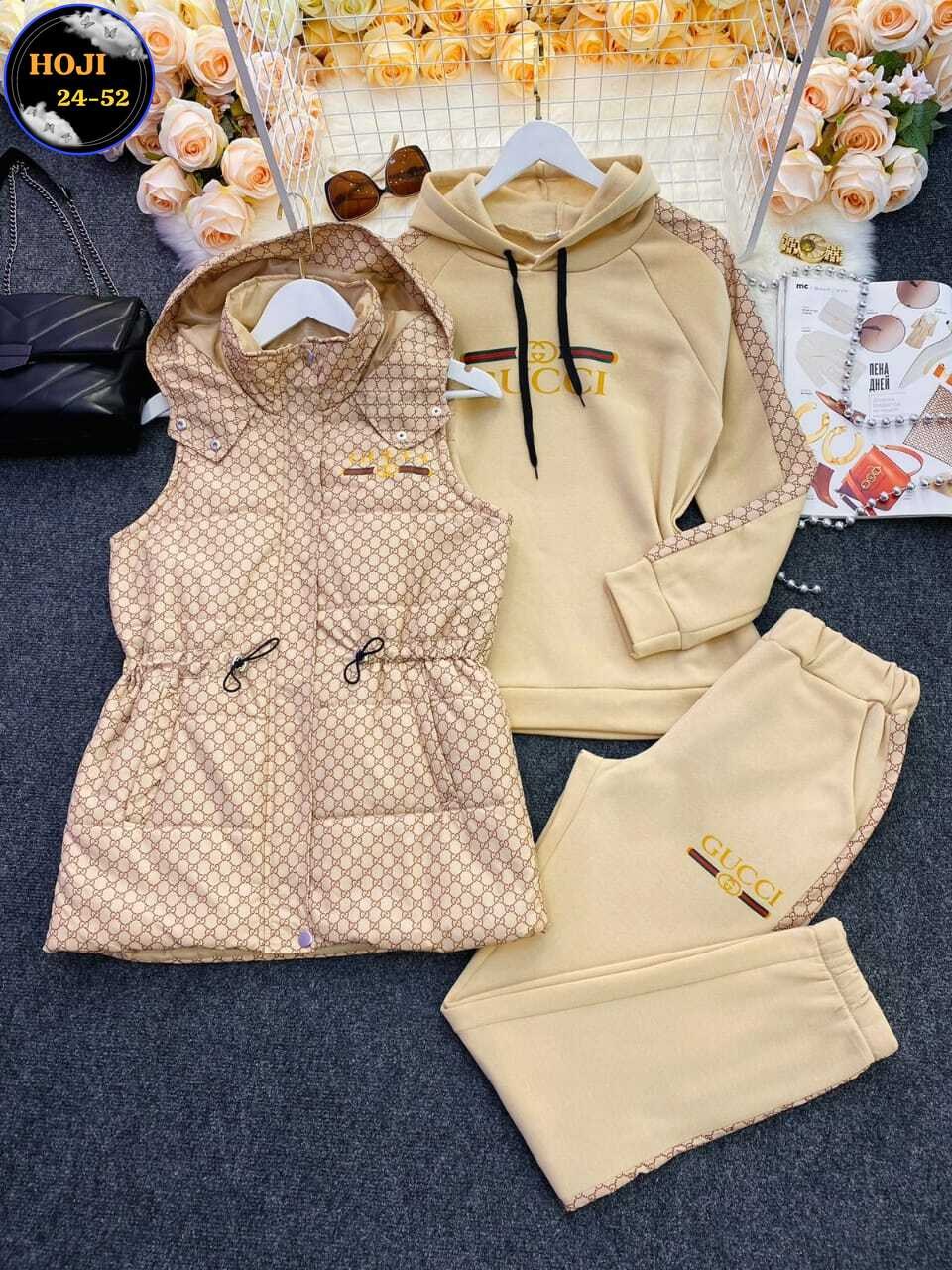 костюм тройка женский с жилетом спортивный,костюм женский спортивный gucci,женский костюм тройка,костюм спортивный женский,черный спортивный костюм с жилеткой женский