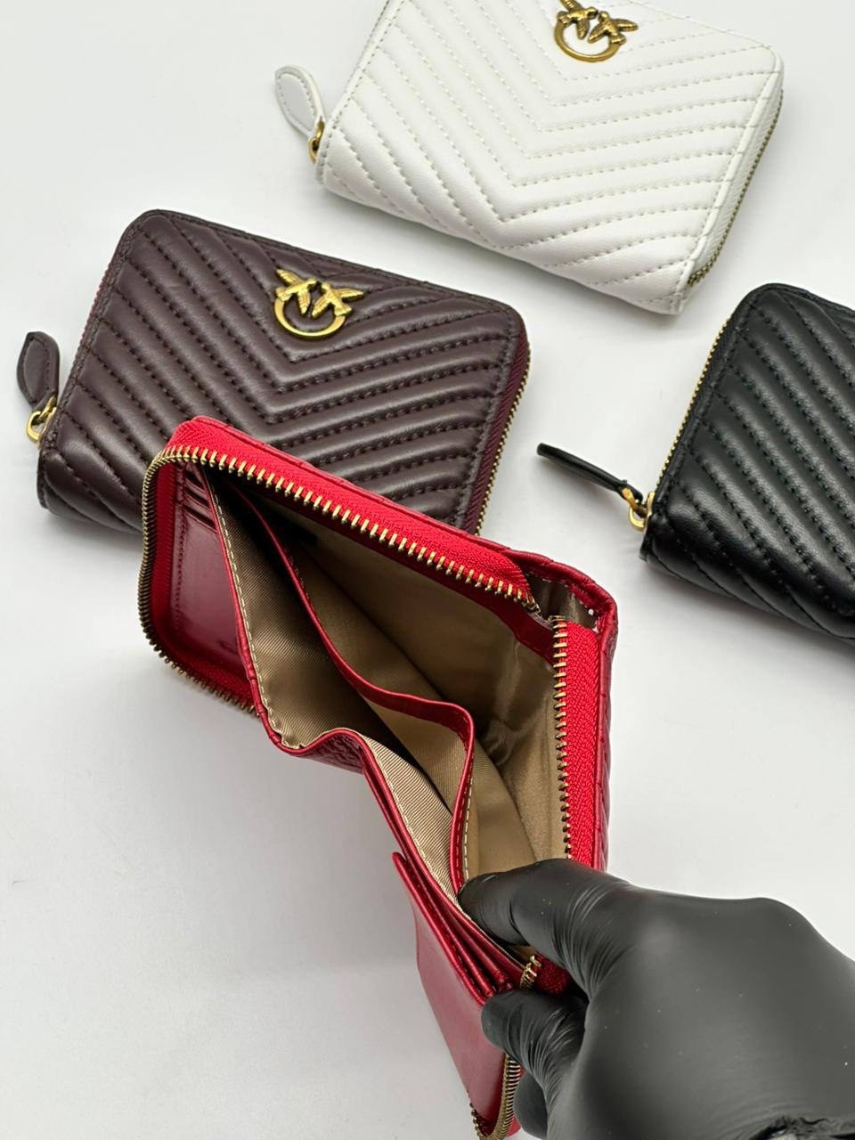 кошелек pinko,кожаный кошелек pinko,кошелек pinko черный,кошелек пинко женский,женские кошельки