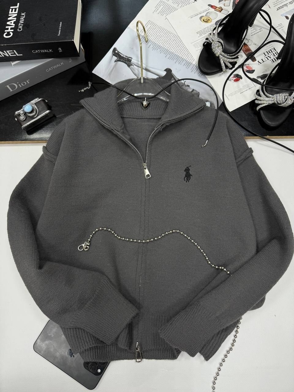 женская кофта,кардиган polo на двухсторонней молнии dina style,кофта поло,кофта,толстовки кофта