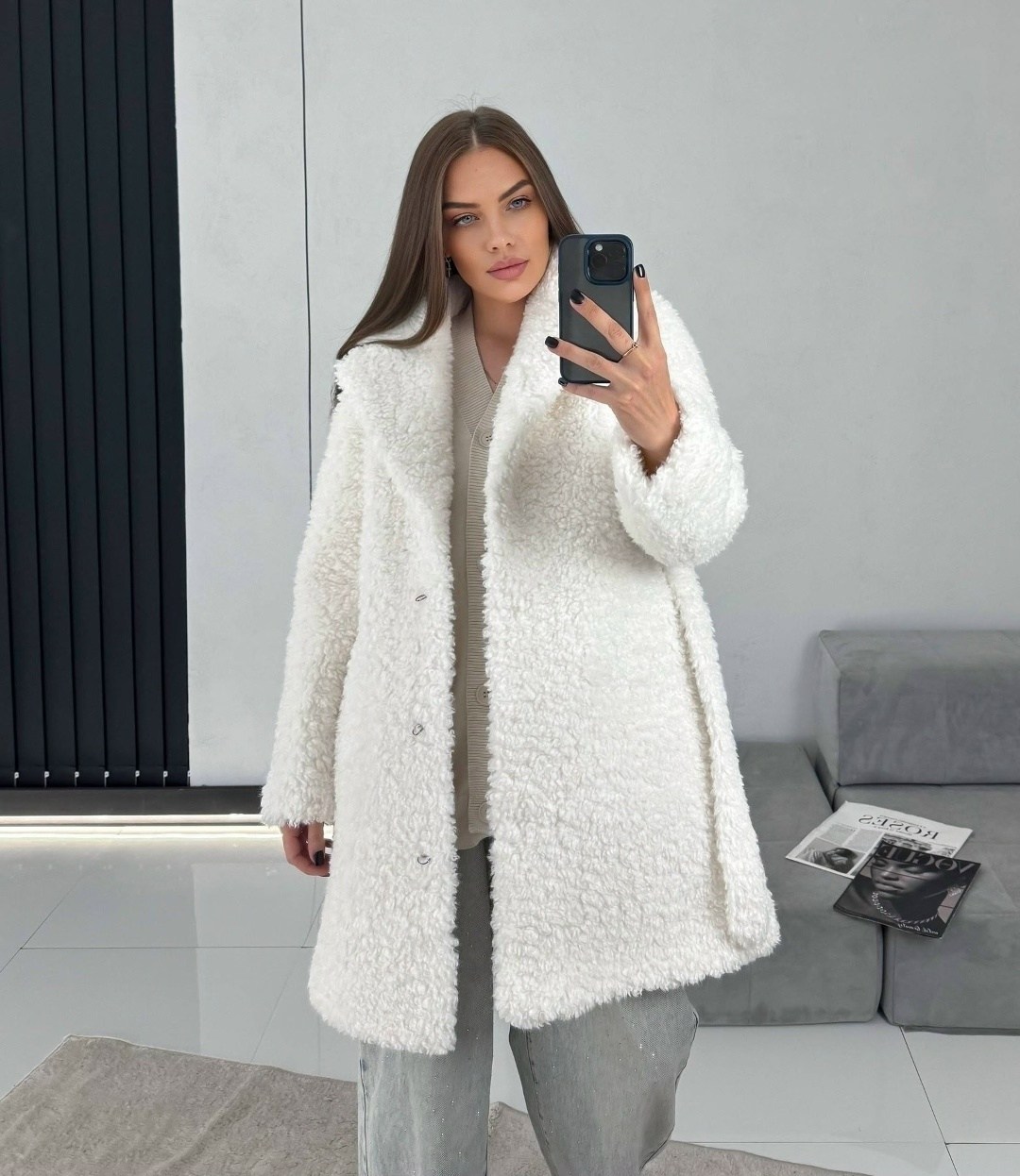пальто барашек,шуба искусственная белая,белая шуба,искусственная шуба,шубка тедди