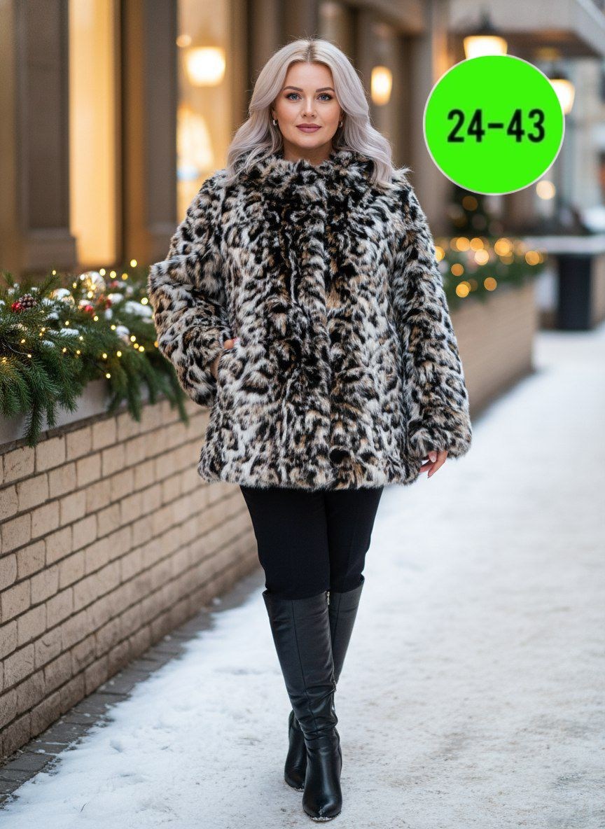 шуба искусственная,шуба женская,леопардовая шуба,шуба леопардовая короткая meltem,шуба из экомеха под рысь