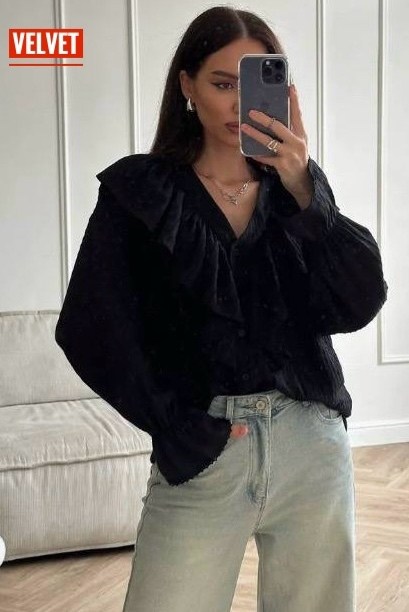 блузка с оборками,блузка стильная,женская блузка,женская блуза,модные блузки