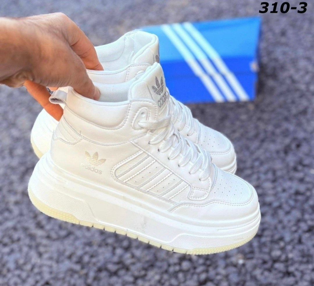 кроссовки женские adidas,,кроссовки adidas,кроссовки женские,женские кроссовки зима 8542-6 белые