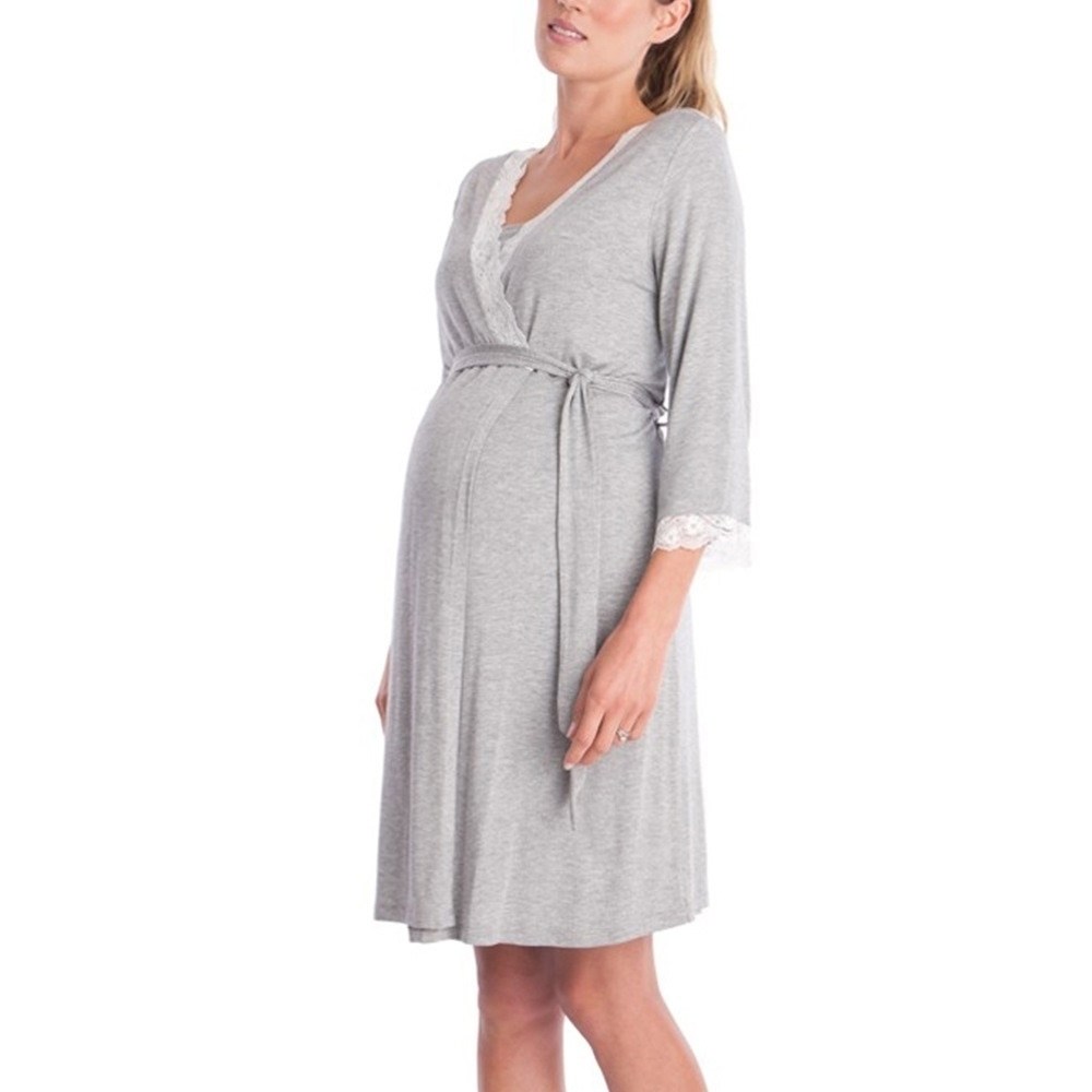 длинный халат для беременных,халат для беременных,ночная рубашка для беременных,домашнее платье для беременных,платье для беременных и кормящих мам