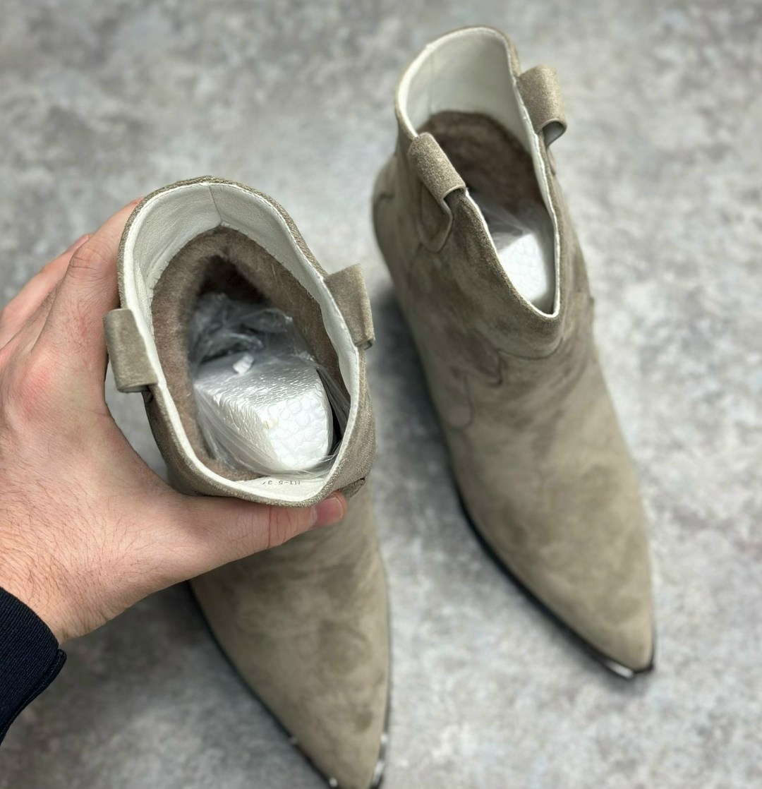 сапоги изабель марант казаки,,ковбойские замшевые ботильоны dewina isabel marant бежевый,ботильоны казаки,модели обуви