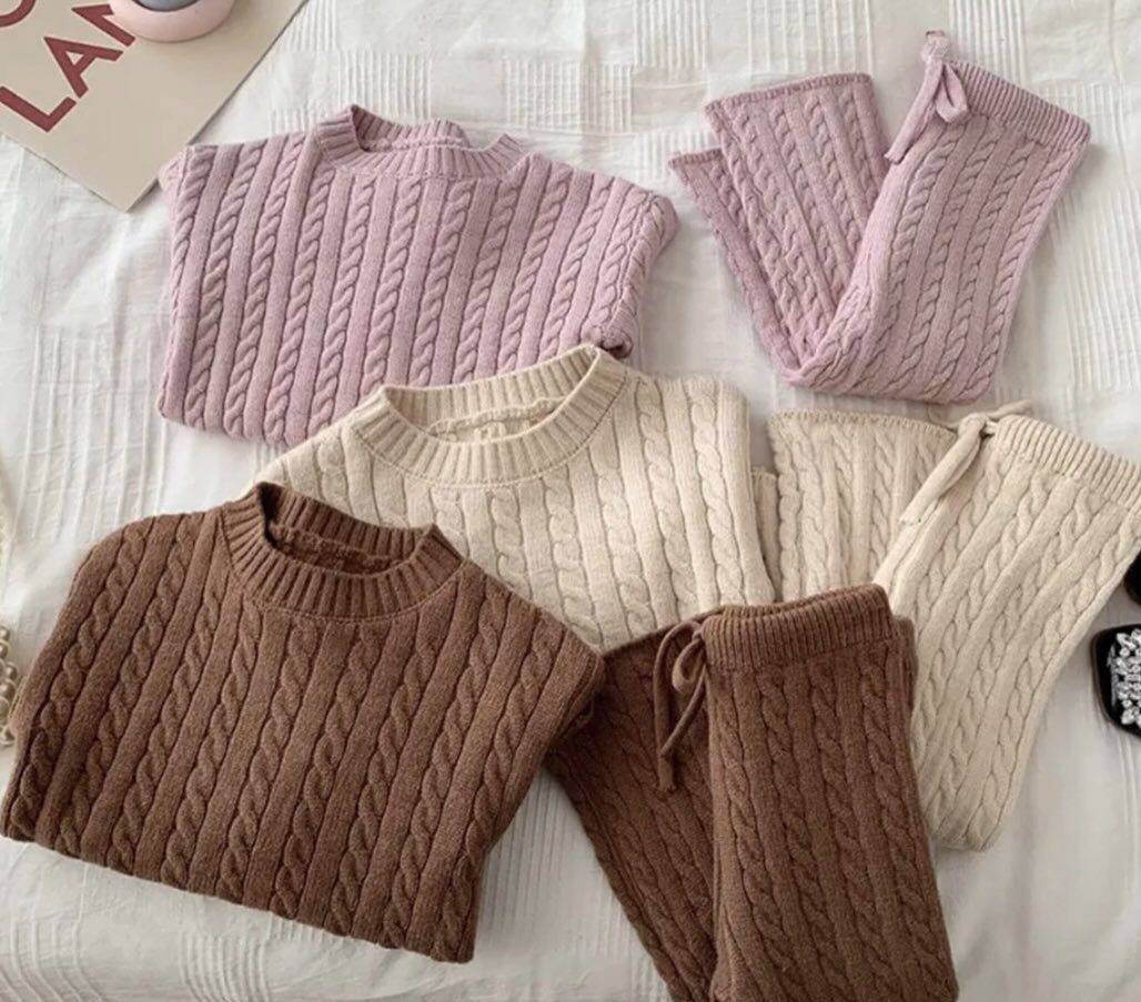 вязаные брюки для девочки,вязаные брюки,детские вязаные брюки,вязаные штаны,комплект вязаный