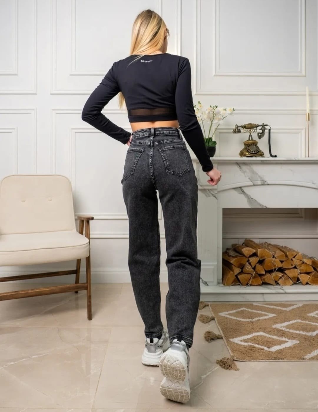 джинсы черные женские,женские джинсы,женские джинсы бананы,черные джинсы бананы,джинсы мом