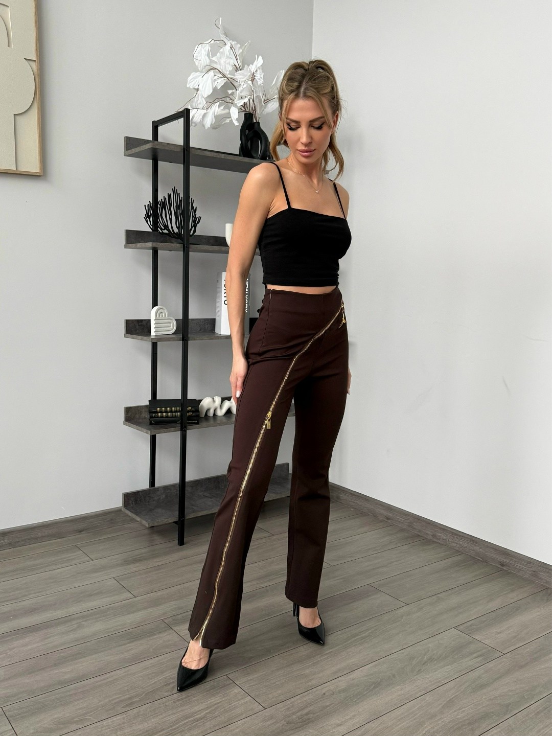 брюки с завязками,женские брюки,palazzo pantolon,брюки с разрезам,брюки палаццо