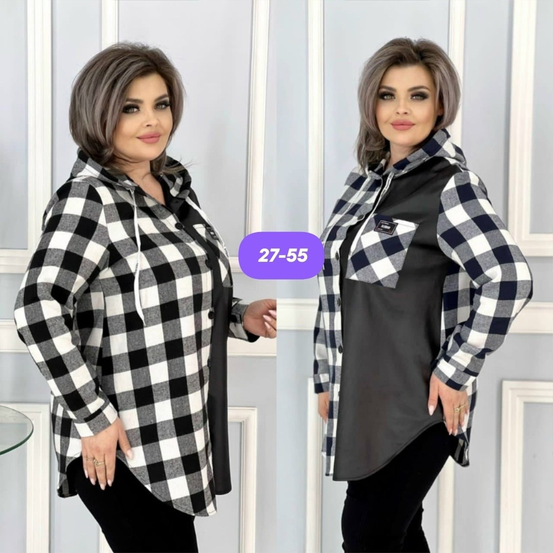 рубашка туника женская,рубашка туника,рубашка теплая в клетку удлиненная,туники белоруссия,рубашка теплая в клетку