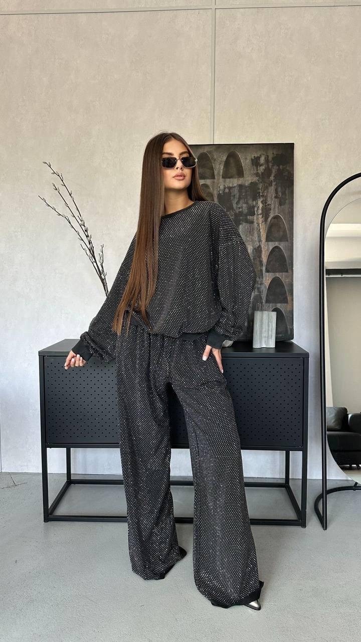 стильные костюмы,женский брючный костюм,женский костюм,брюки с пайетками,шелковый костюм