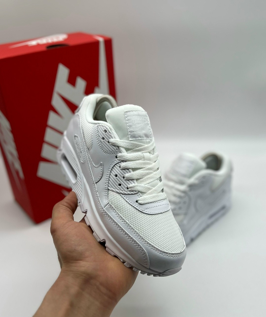 nike air max 90 triple white,кроссовки nike air max 90 белые,nike air max 90 white,кроссовки,найк аир макс белые