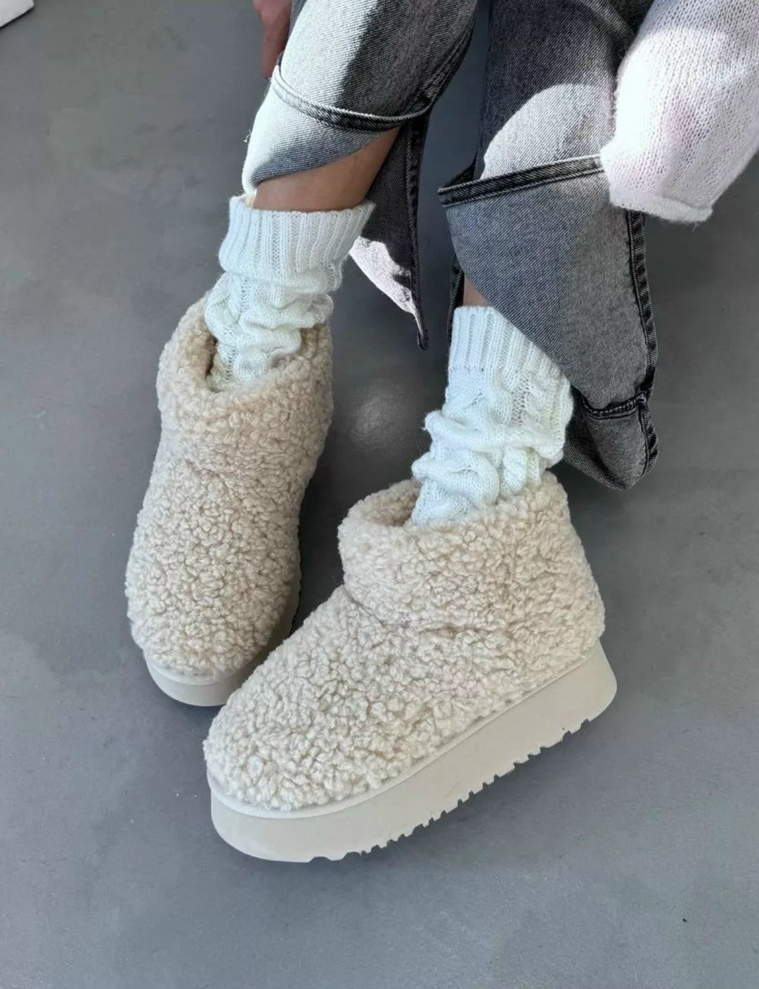 зимние угги на платформе yourbox цвет бежевый,зимние угги на платформе yourbox цвет светло-бежевый,угги женские экомех бежевый,зимние угги на платформе yourbox,угги женские экомех