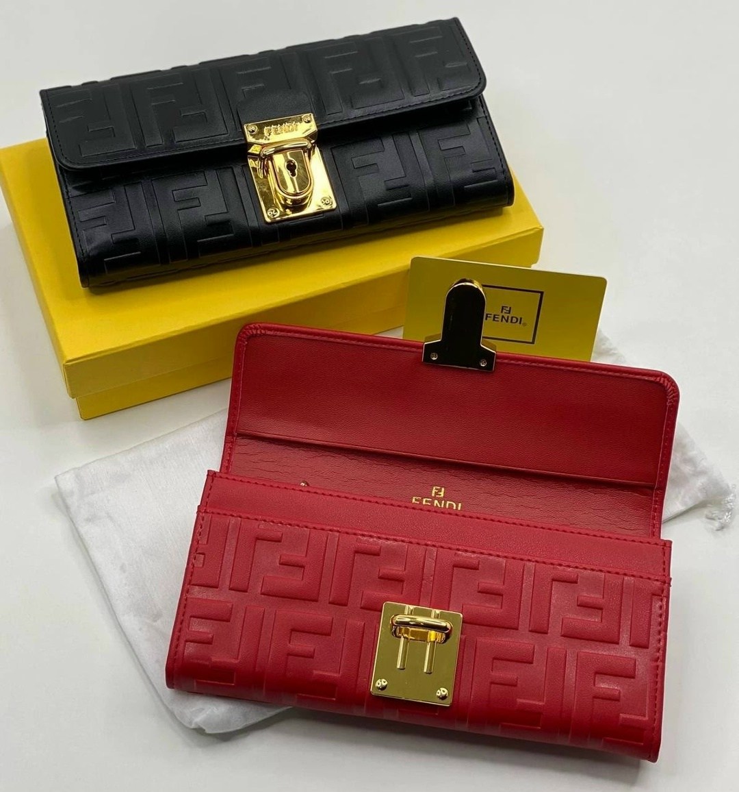 кошелек fendi,кошелек фенди женский,кошелек фенди красный,брендовый кошелек fendi,кошелек женский