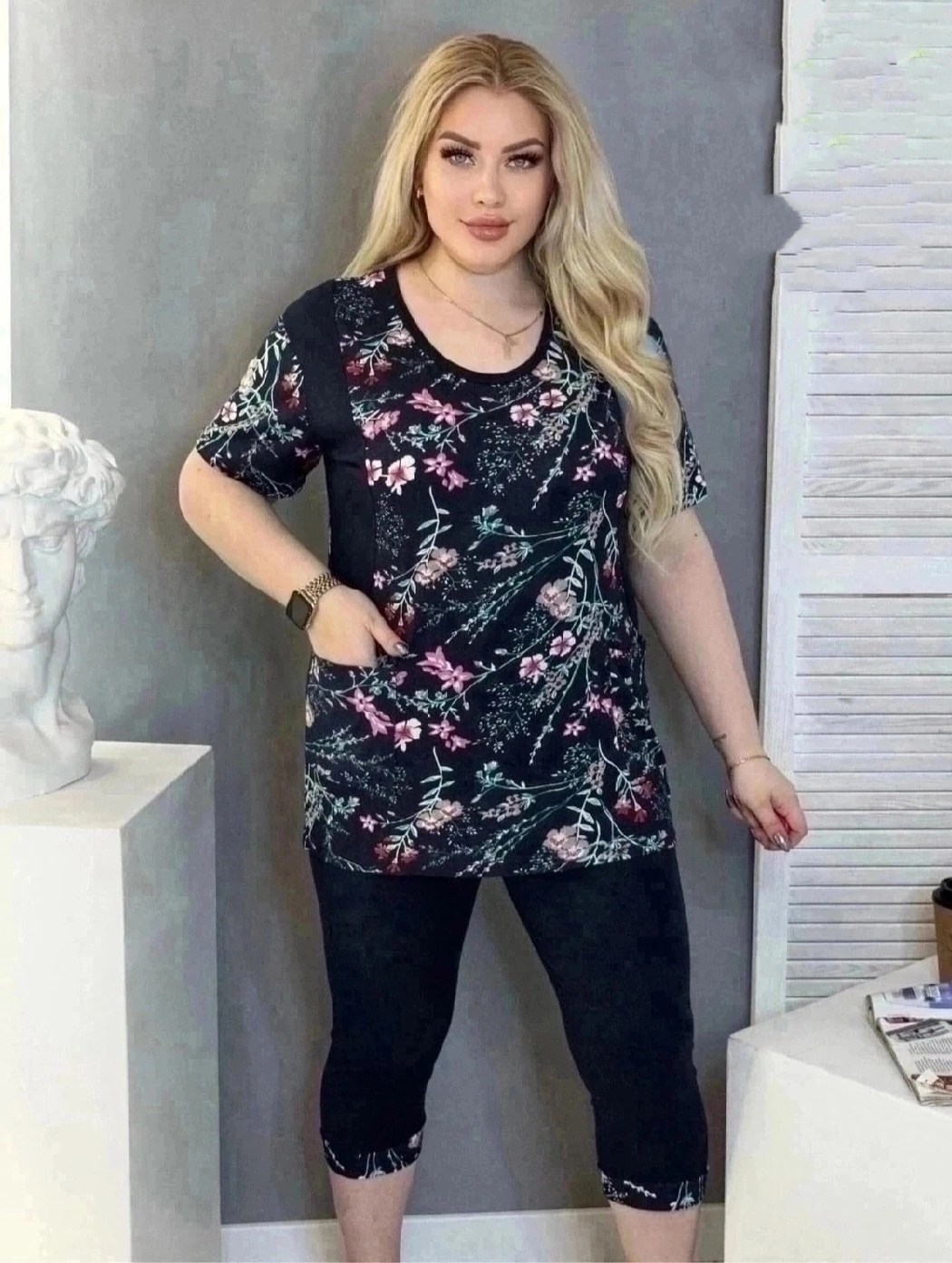 костюм двойка хб,костюм двойка,костюм женский футболка,женские костюмы,женской одежды