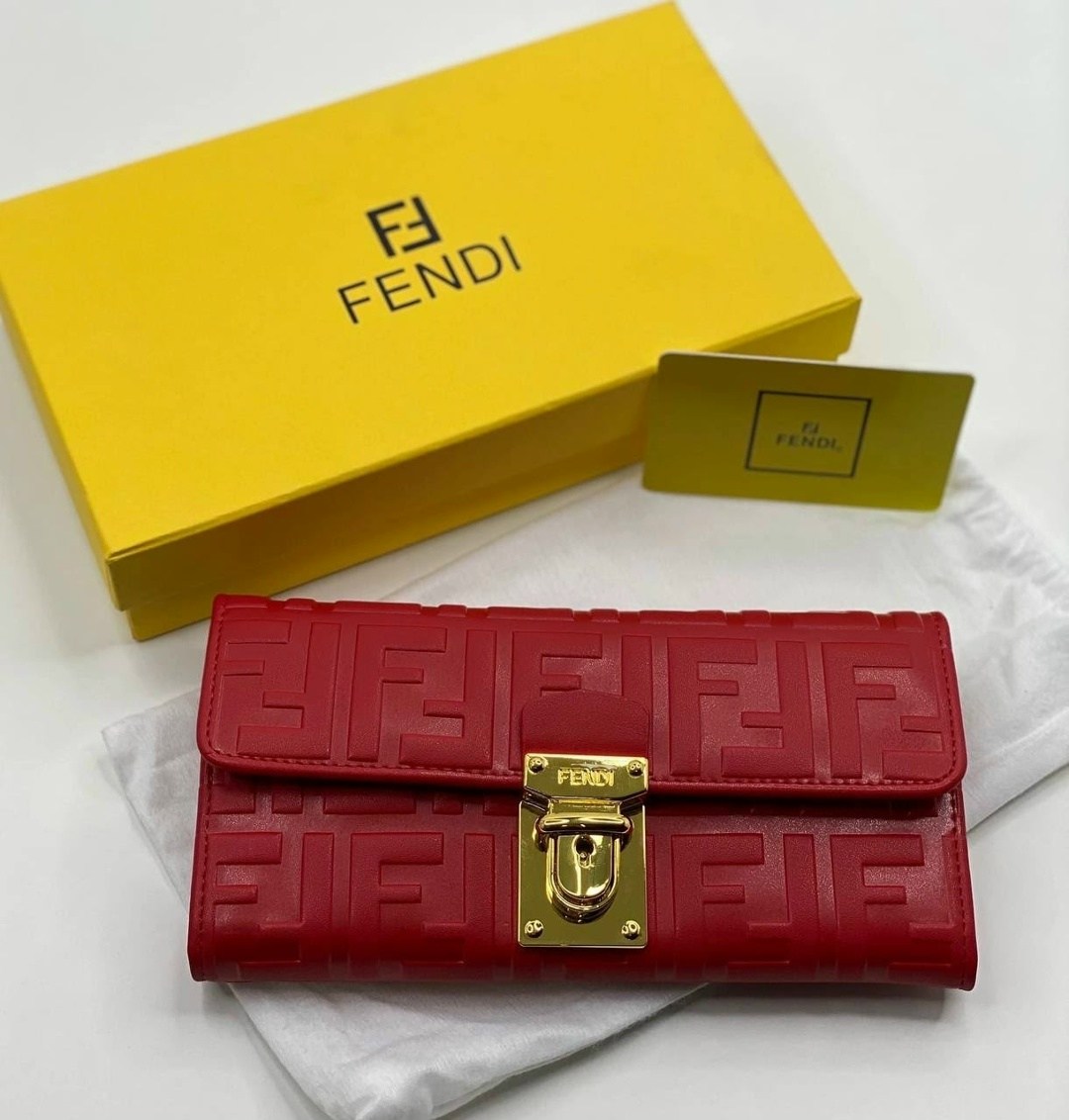 кошелек fendi,кошелек фенди женский,кошелек фенди красный,брендовый кошелек fendi,кошелек женский