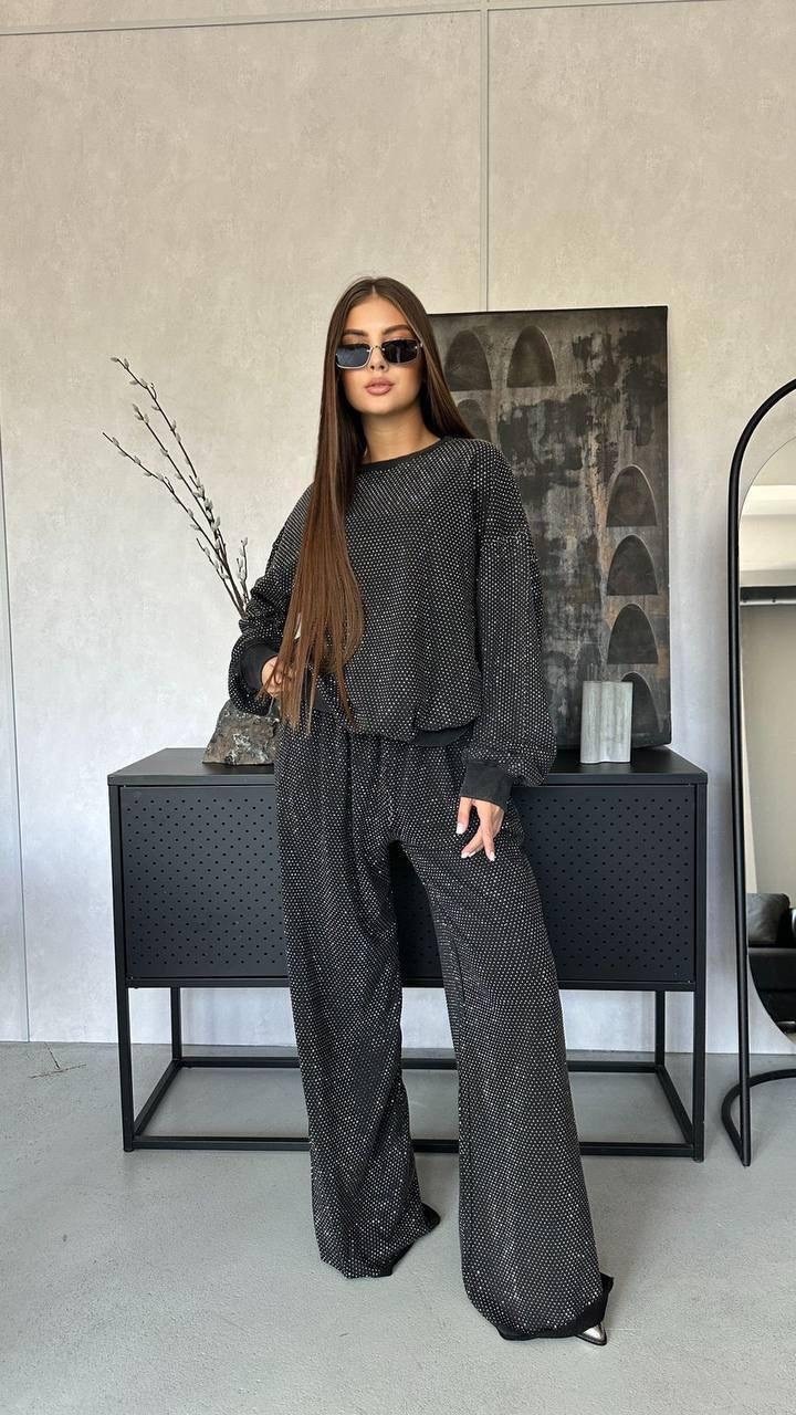 стильные костюмы,женский брючный костюм,женский костюм,брюки с пайетками,шелковый костюм
