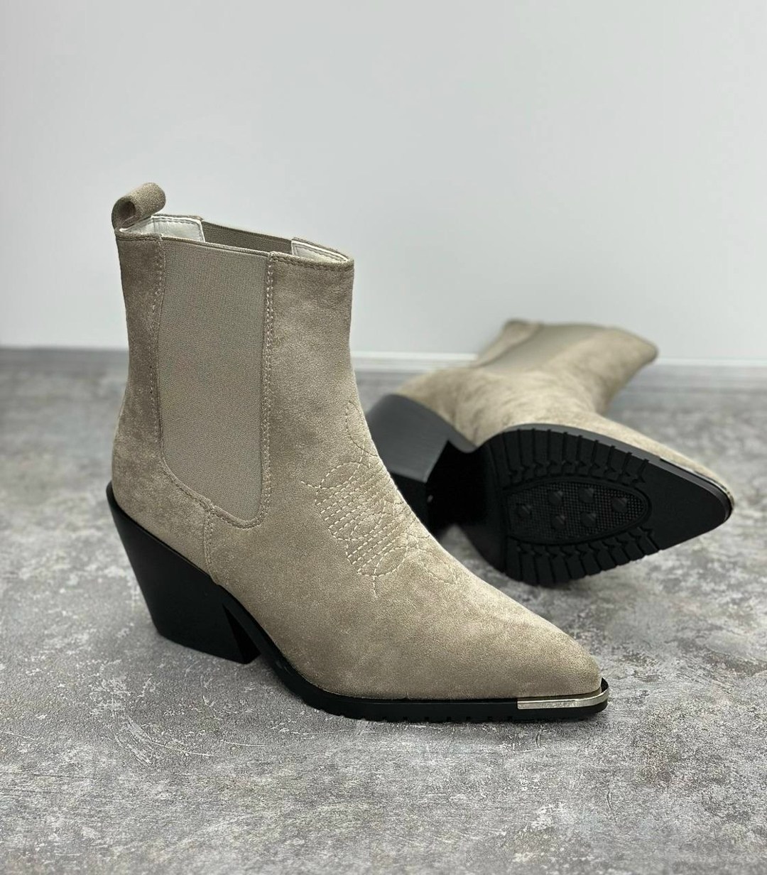 , женская,замшевые ботильоны,женские ботильоны,модная женская