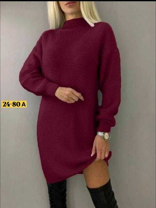 вязаное платье туника,платье вязаное,теплое вязаное платье - туника оверсайз abl&pom,свитер платье,туника женская