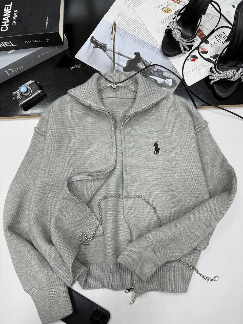 женская кофта,кардиган polo на двухсторонней молнии dina style,кофта поло,кофта,толстовки кофта