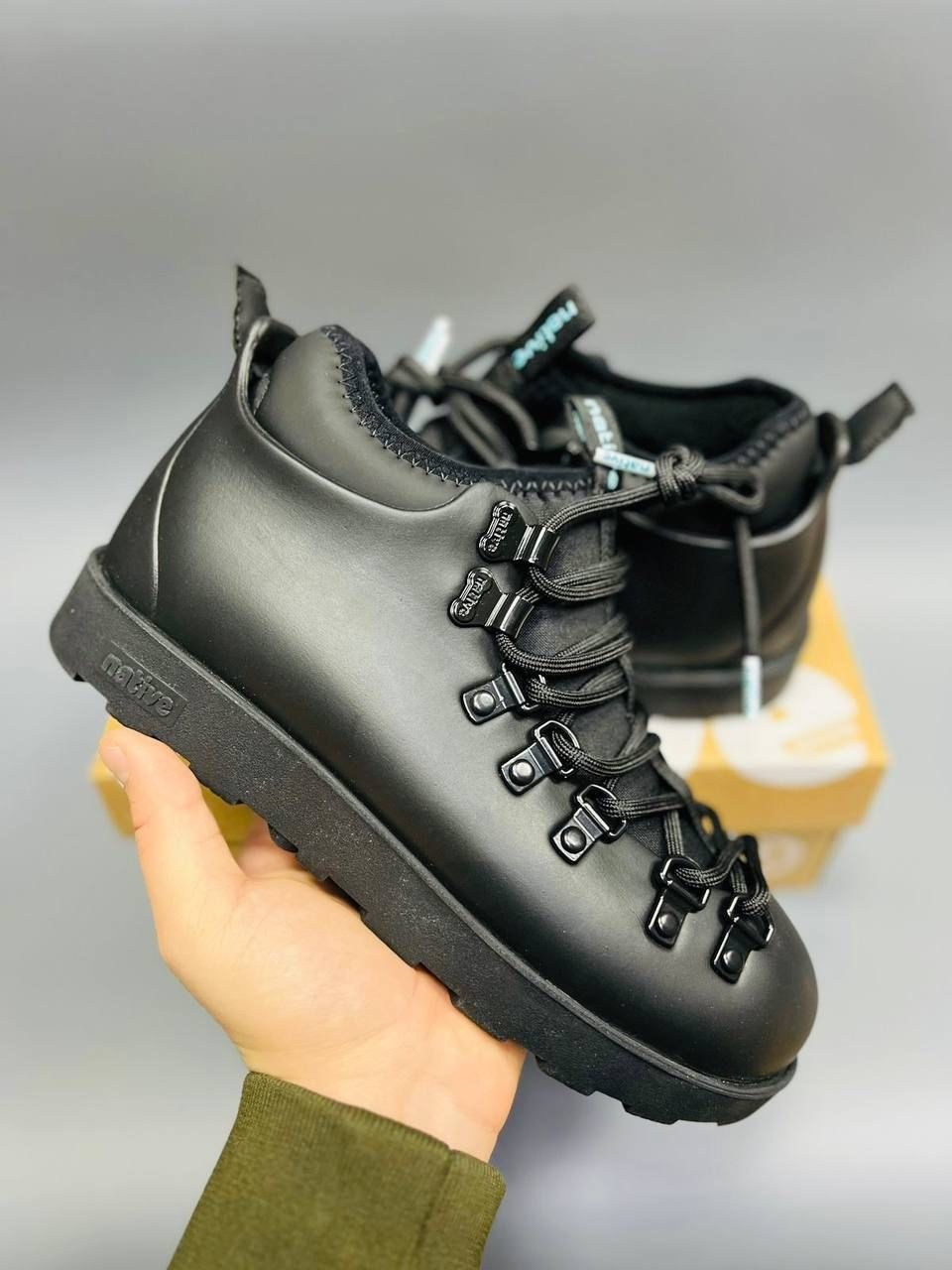 ботинки native,ботинки native fitzsimmons,native ,ботинки native fitzsimmons citylite,ботинки зимние native fitzsimmons citylite bloom jiffy black