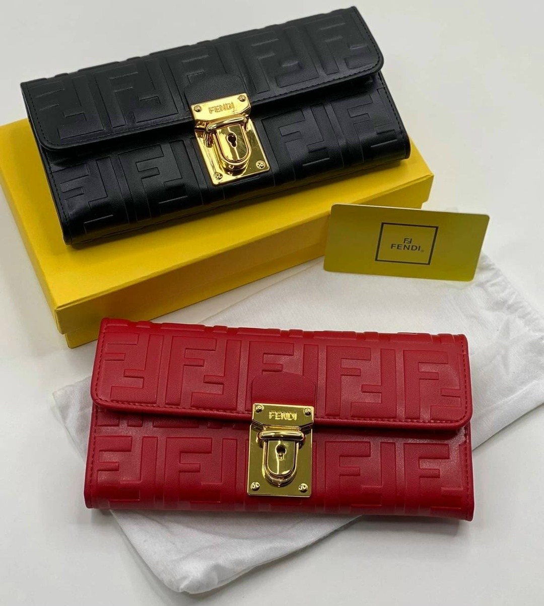 кошелек fendi,кошелек фенди женский,кошелек фенди красный,брендовый кошелек fendi,кошелек женский