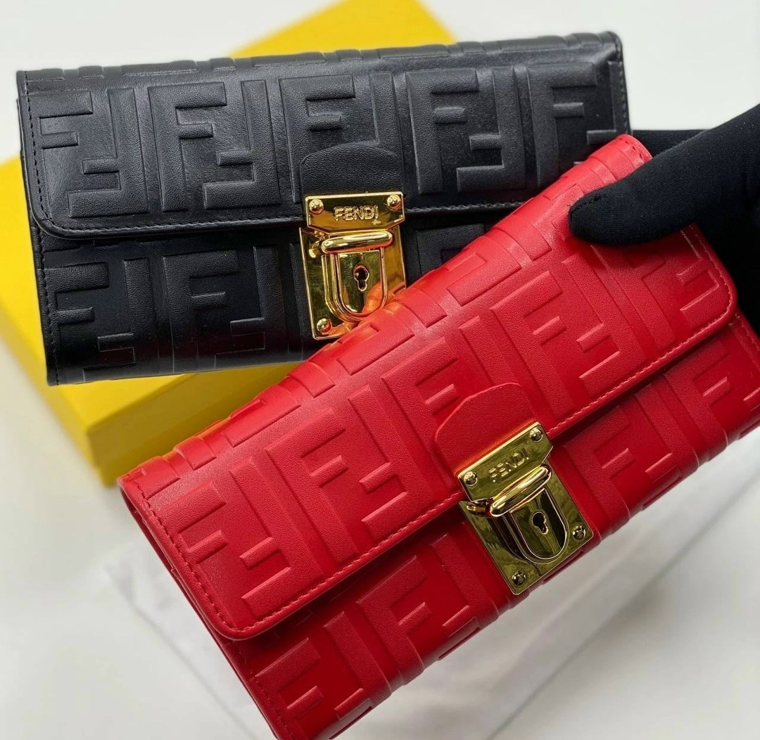 кошелек fendi,кошелек фенди женский,кошелек фенди красный,брендовый кошелек fendi,кошелек женский