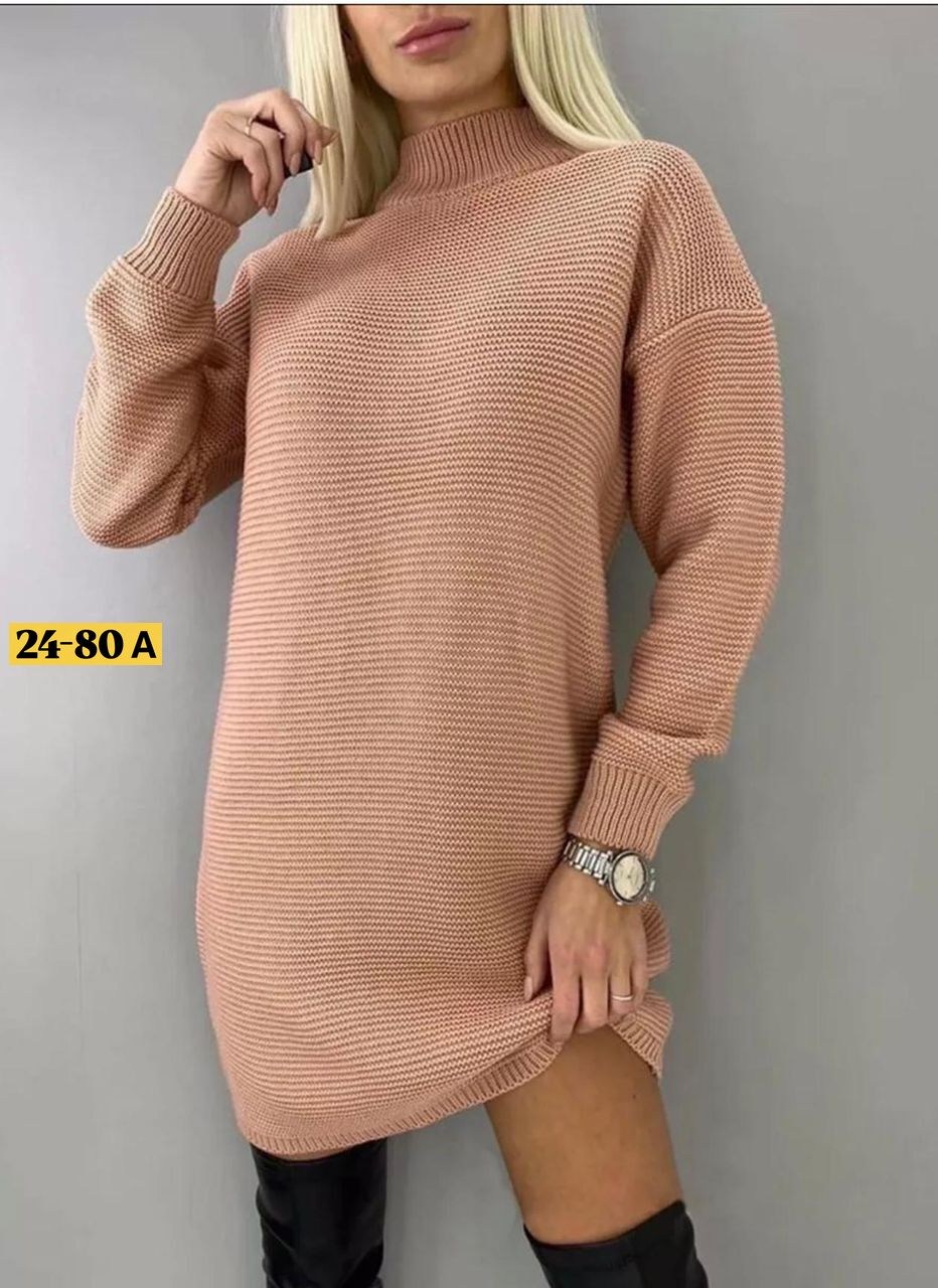 вязаное платье туника,платье вязаное,теплое вязаное платье - туника оверсайз abl&pom,свитер платье,туника женская