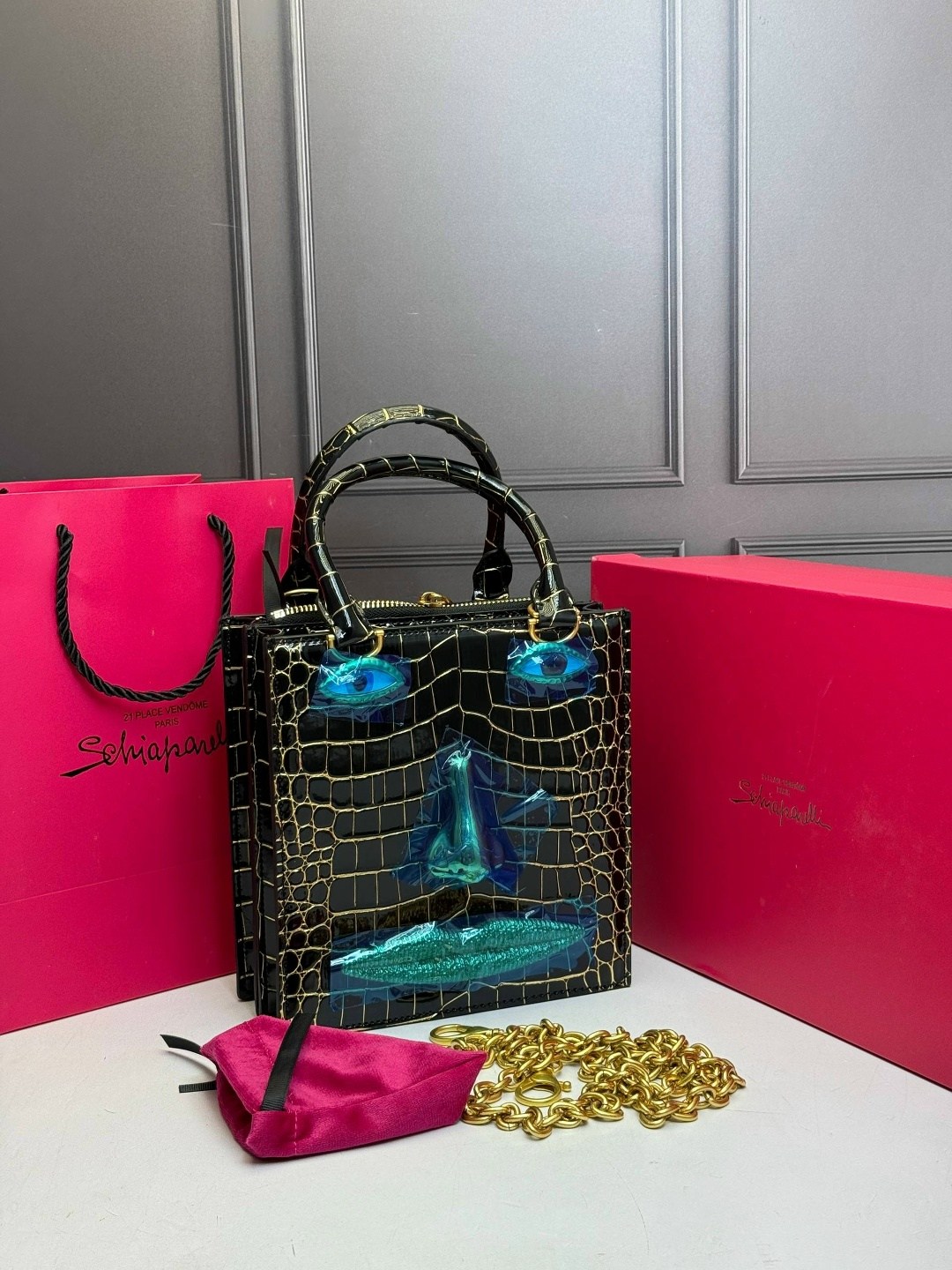 сумка-тоут schiaparelli,сумка schiaparelli,женская сумка schiaparelli,брендовая женская сумка,сумка