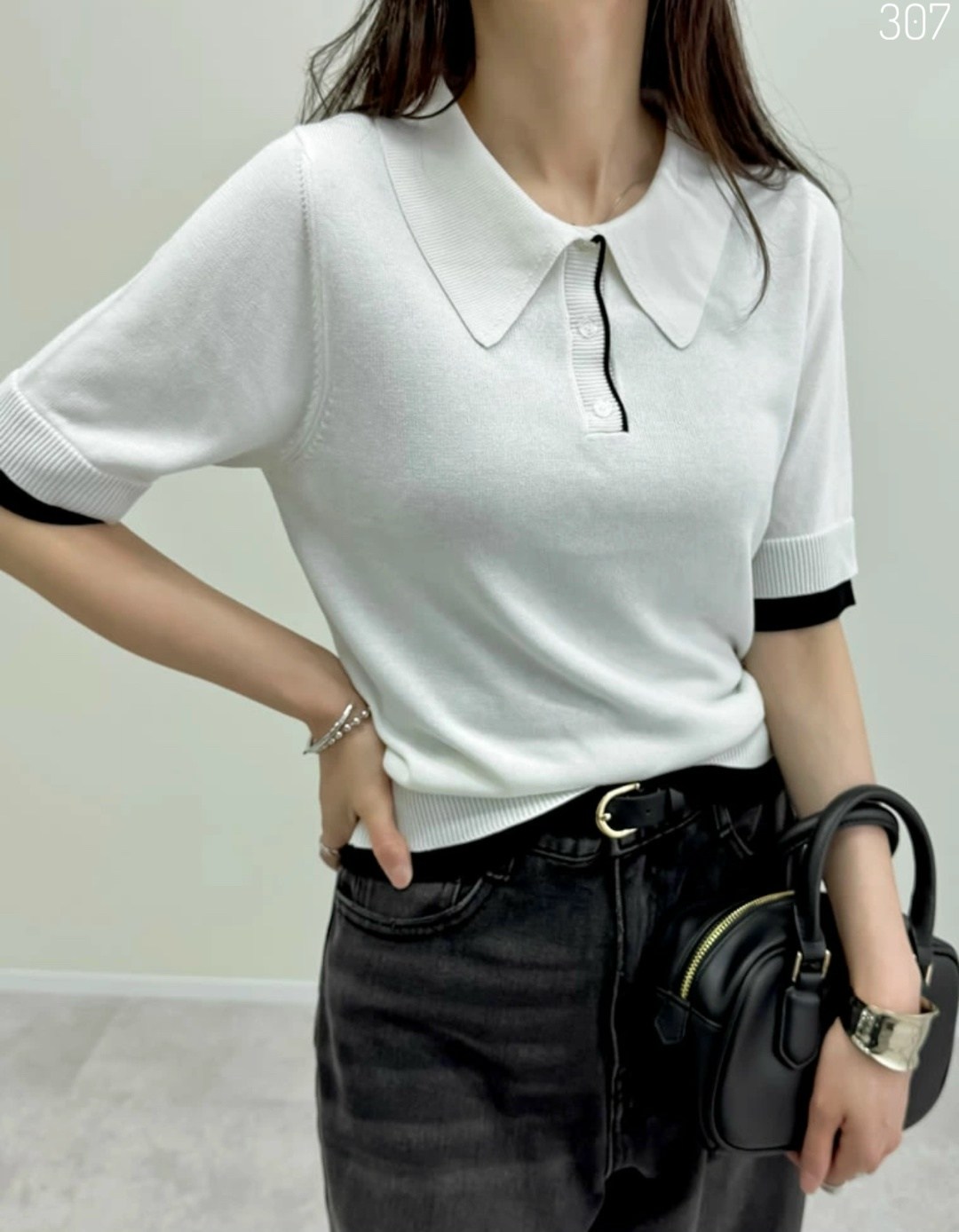 свитер с короткими рукавами,трикотажный пуловер,кашемировый свитер,женский пуловер с воротником-поло,свитер с отложным воротником