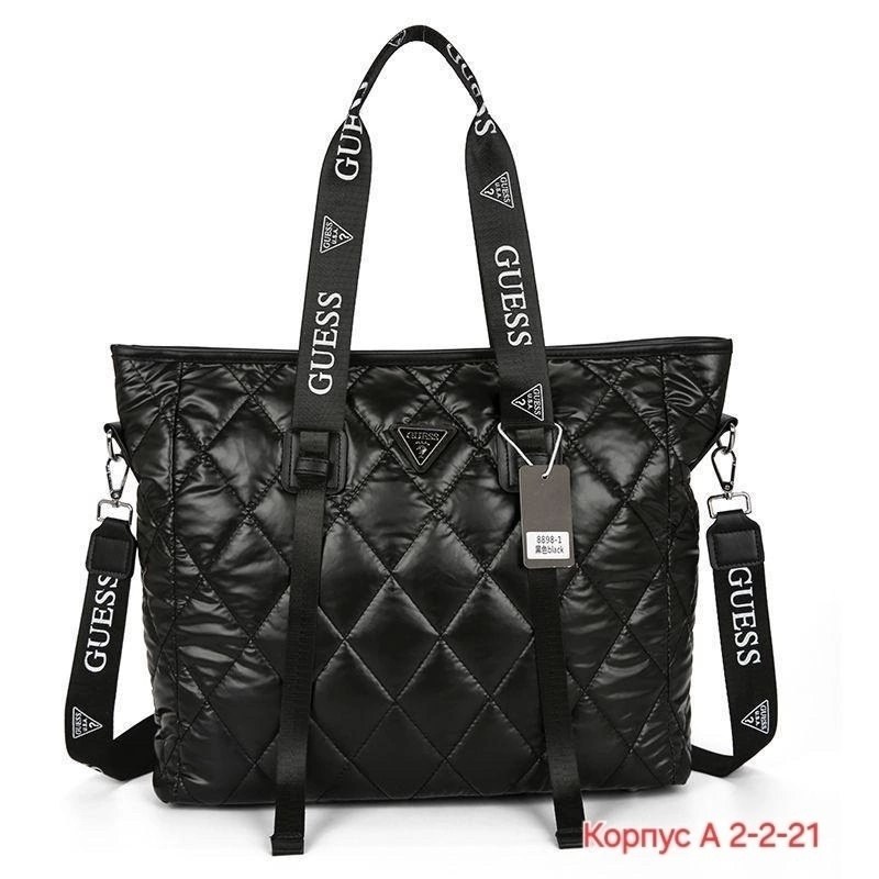 сумка шоппер большая гесс болоневая guess на плечо,сумка шоппер на плечо болоньевая стеганая,cумка женская guess,сумка шоппер стеганая болоньевая,стеганая сумка шоппер