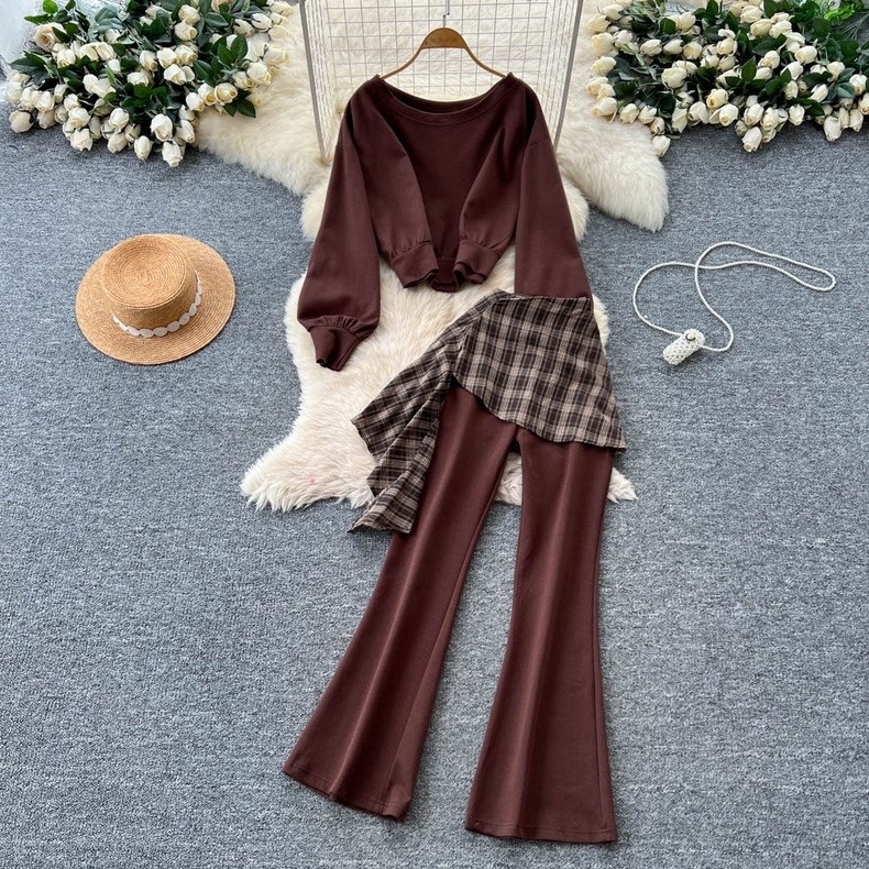 трикотажный костюм,женский трикотажный костюм из двух предметов,костюм повседневный,брюки комплект,вязаные костюмы