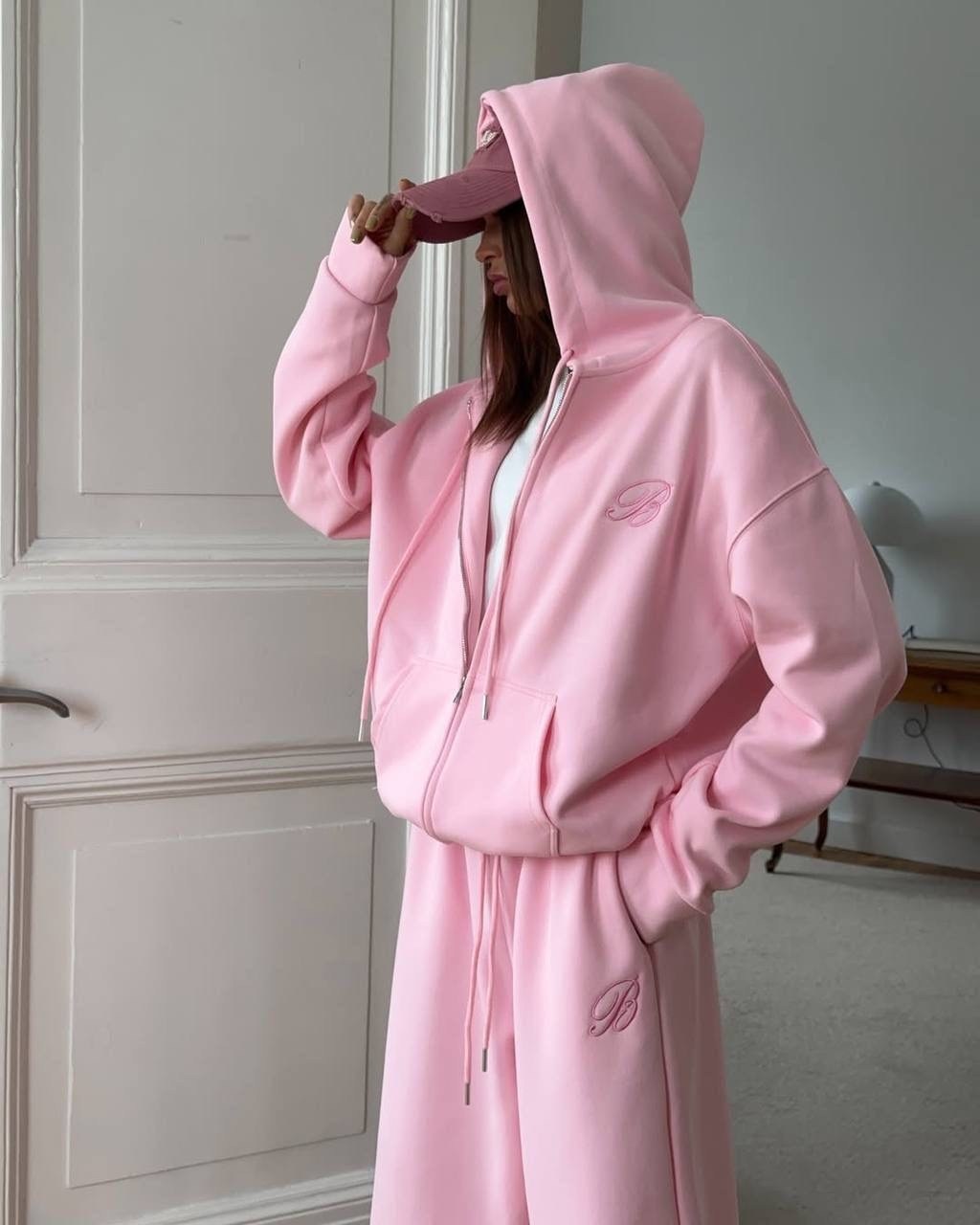 cпортивный костюм женский на флисе,комбинезон на флисе,костюм женский оверсайз,спортивные костюмы женские,розовый костюм