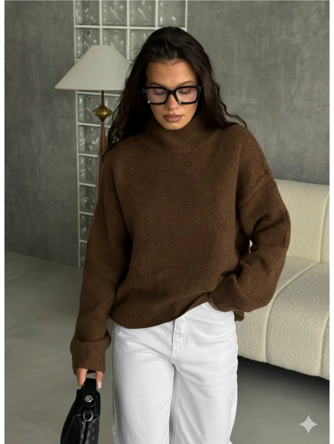 свитер женский зимний оверсайз с высоким воротником теплый однотонный пуловер,женский джемпер,свитер,свитер женский оверсайз с горлом,женский свитер