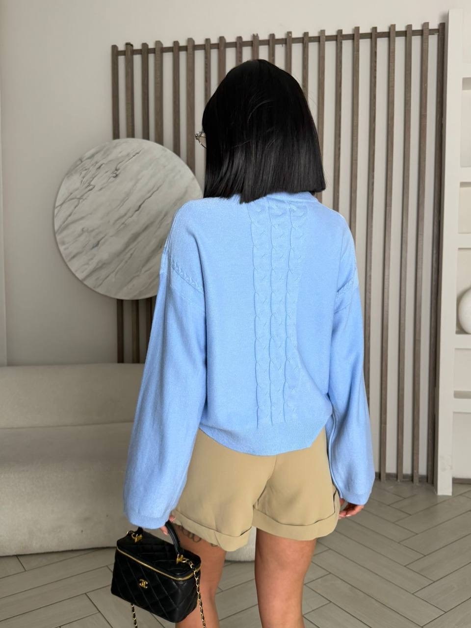 джемпер молочный,джемпер базовый,модные свитера,джемпер с косами,джемпер базовый белый