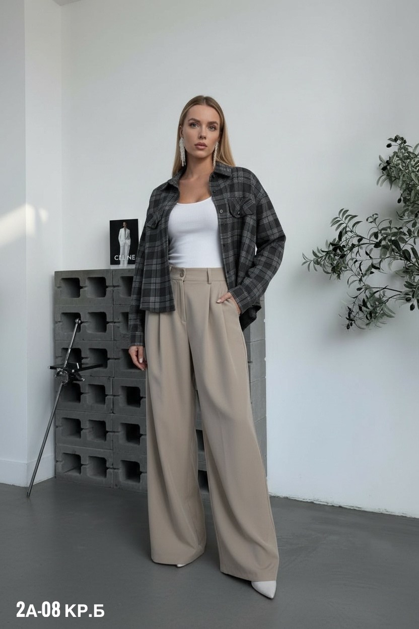 рубашка женская,стильные блузки,брюки палаццо,широкие брюки,рубашка модная