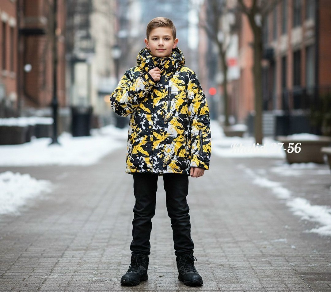 зимний мембранный костюм velikonemalo,зимний костюм для мальчика детский горнолыжный мембрана nikastyle,комплект верхней одежды velikonemalo,комплект верхней одежды детский nikastyle 7з7324 желтый/чер