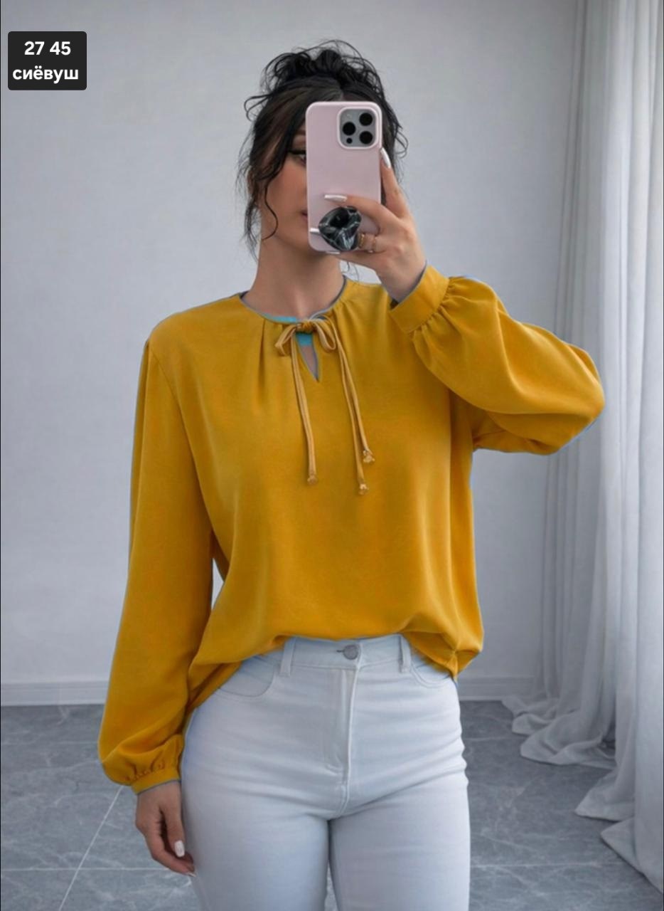 повседневная блуза,женская блузка,блузка,шифоновая блузка,блузка на завязке