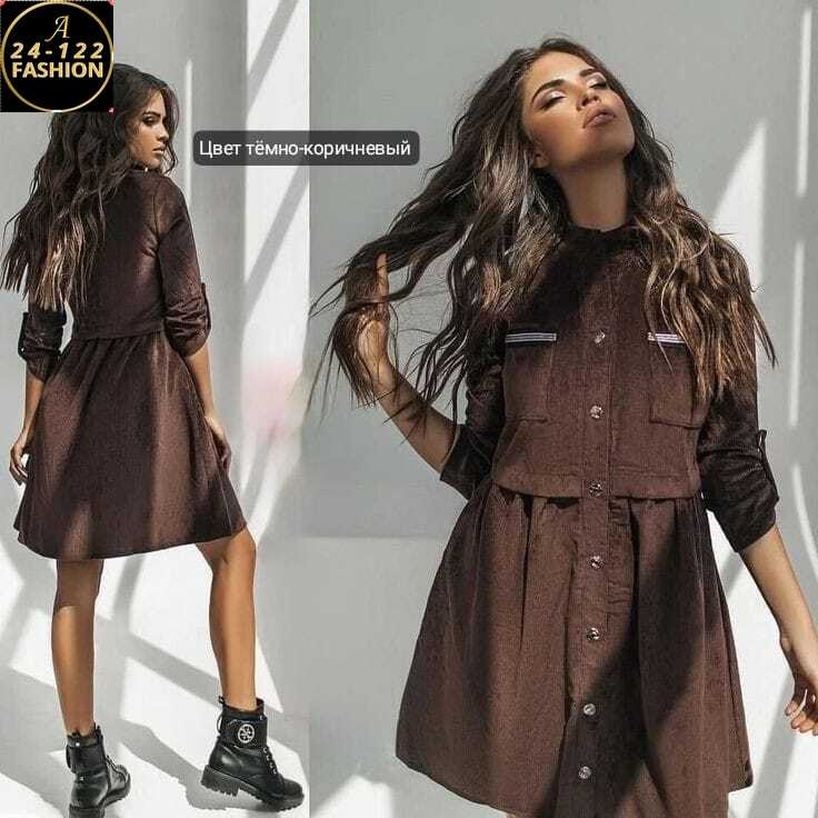 платье женские,модное платье,платье на кнопках,вельветовое платье женское,платье
