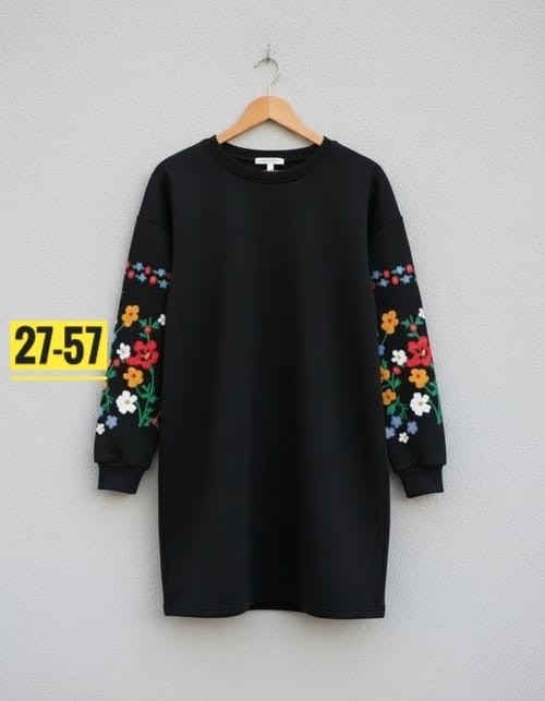 платье с вышитыми рукавами,женское платье с вышивкой,женское платье,трикотажные женские платья,платье