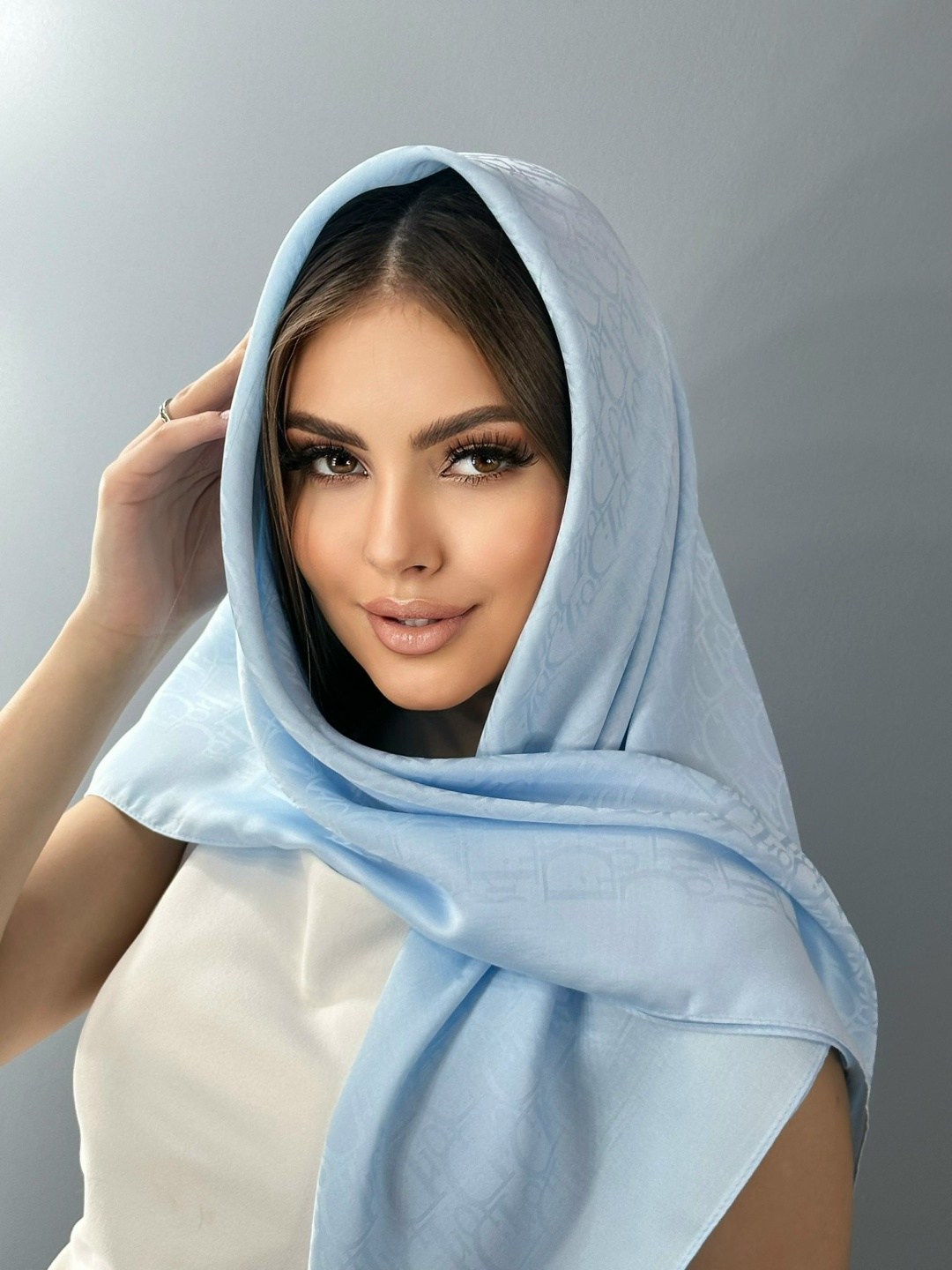 косынка женская,брендовый платок,атласный платок,платок шелковый женский,платок однотонный