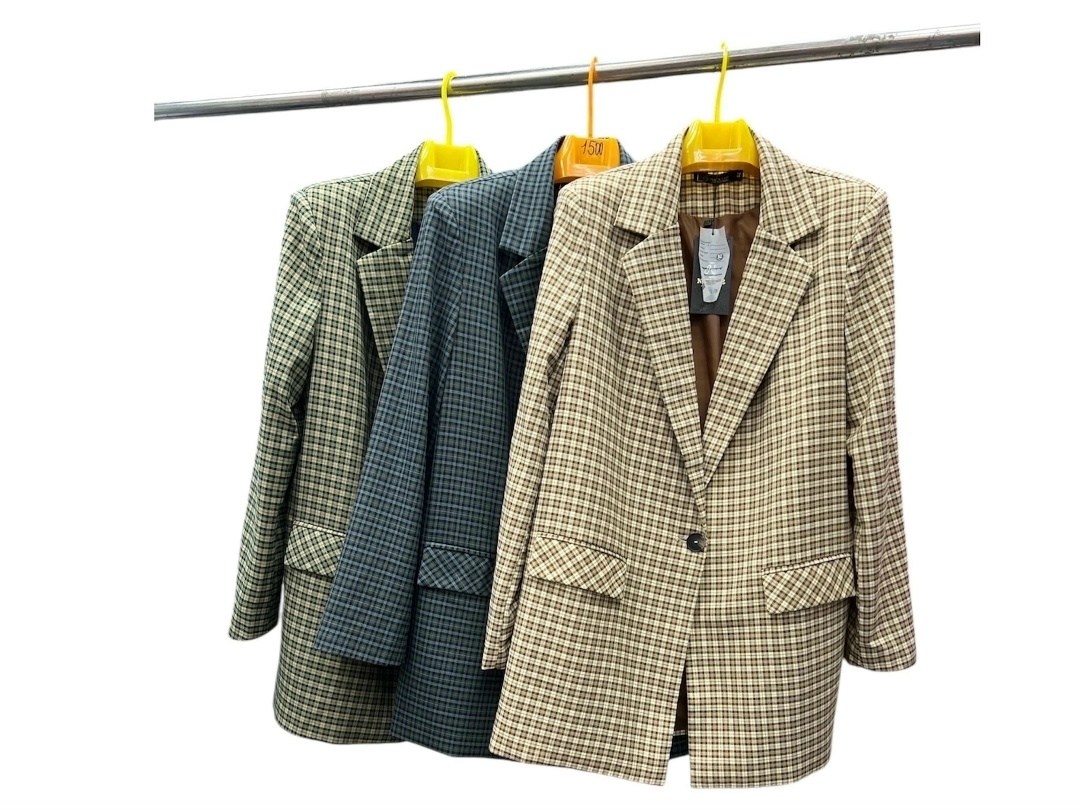 женский пиджак в клетку,пиджак женский в клетку арт. 11698300,жакет,пиджак,пиджак женский гусиная лапка зеленый